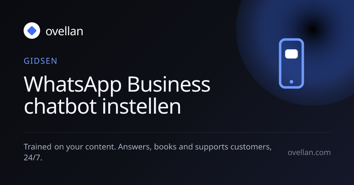 WhatsApp Business chatbot instellen