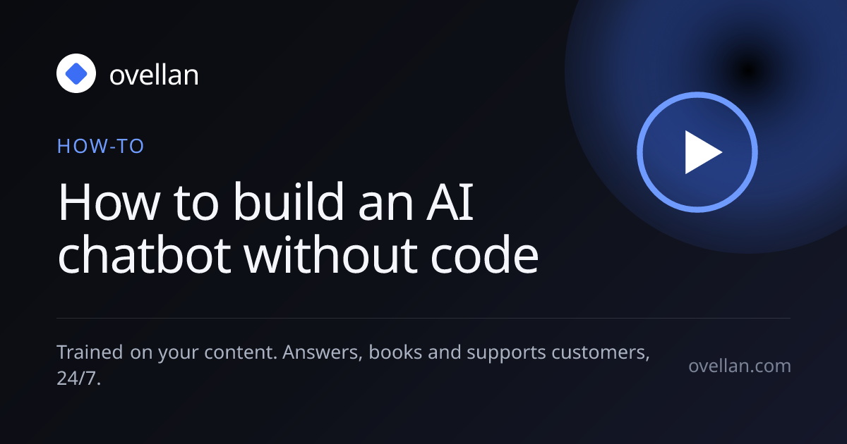 How to build an AI chatbot without code