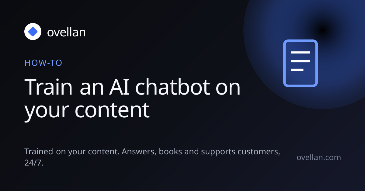 Train an AI chatbot on your content