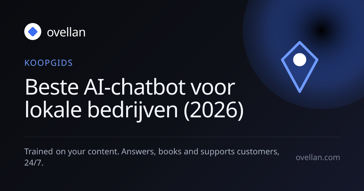 Beste AI-chatbot voor lokale bedrijven (2026)